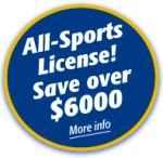All-Sports License! Save over $6000!
